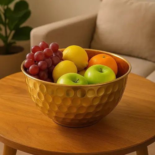 کاسه طلایی سایز بزرگ تک و عمده کد F1086