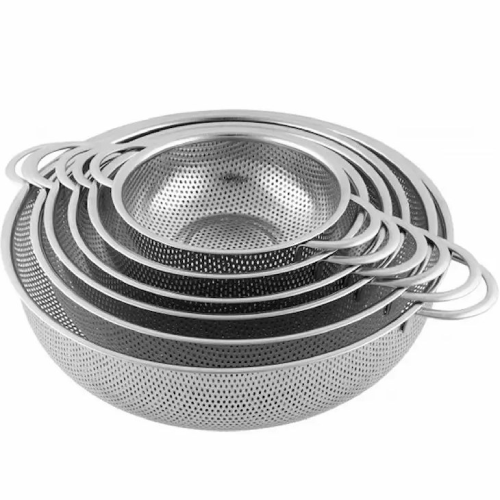 خرید آبکش استیل پانچ رویال گلد 6 تکه پایه دار تک و عمده کد Z2717