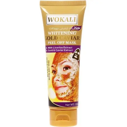 خرید ماسک وکالی (Wokali) مدل خاویار‌ طلا حجم 130 میلی لیتر تک و عمده کد B761