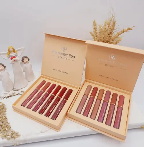 پخش باکس رژ مایع ROMANTIC LIP تک و عمده کد B782
