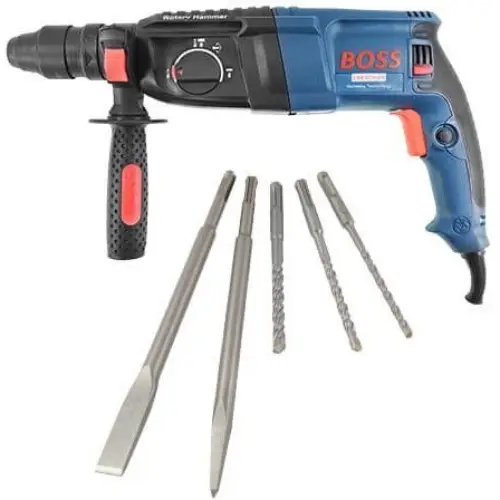 پخش دریل بتن کن باس مدل BS26DFR با سه نظام جدا شونده تک و عمده کد R220