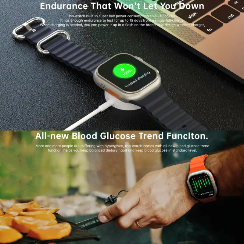 Smart watch model W800 Ultra code C02 single and wholesale