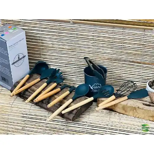 سرویس-کفگیر-و-ملاقه-12-پارچه-سیلیکونی-kitchenware-تک-و-عمده