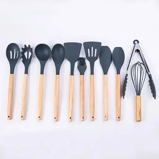 سرویس-کفگیر-و-ملاقه-12-پارچه-سیلیکونی-kitchenware-تک-و-عمده