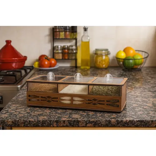 پخش تیبگ ۳ خانه چوبی درب دار تک و عمده کد F1111