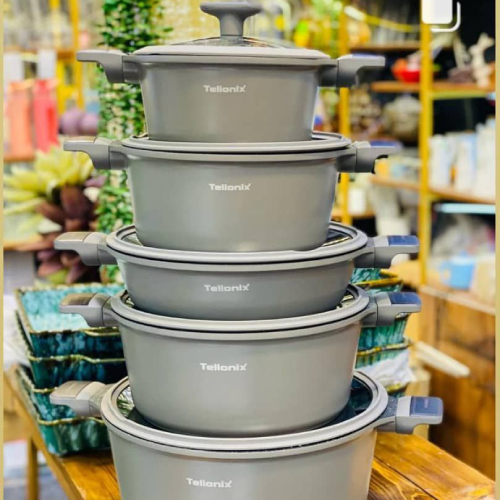 پخش سرویس قابلمه 17 پارچ چدن تلیونیکس مدل TGC5709 کد E1614 تک و عمده