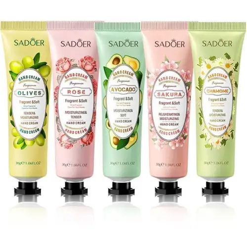 خرید پک ۵عددی کرم گل و میوه تک و عمده کد B823