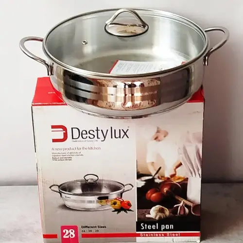 پخش-ماهیتابه-استیل--کف-چدن-28--کد-r274