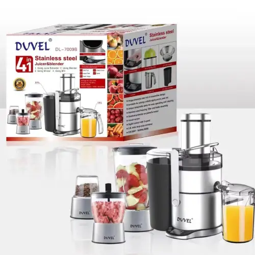 پخش آبمیوه گیری ۴ کاره DVVEL مدل 7009 تک و عمده کد B880