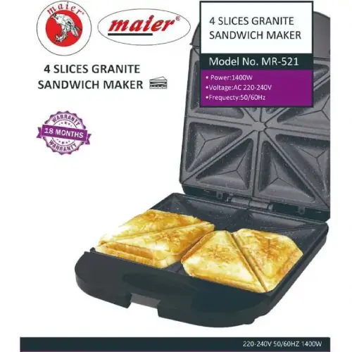 پخش اسنک ساز تک کاره مایر مدل MR-521 تمام استیل کد E1656 تک و عمده