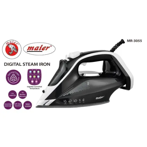 پخش اتو بخار دیجیتال مایر مدل MR3055 کد E1660 تک و عمده