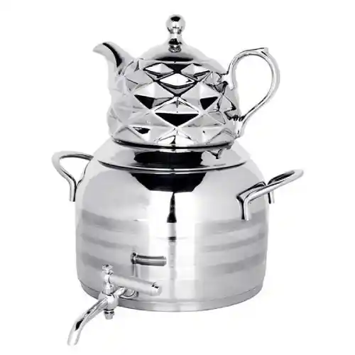 پخش ست کتری قوری استیل و چینی تک و عمده کد B904