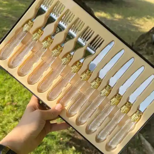 پخش-کارد-و-چنگال-۱۲-پارچ-نقره-ای-کد-b994