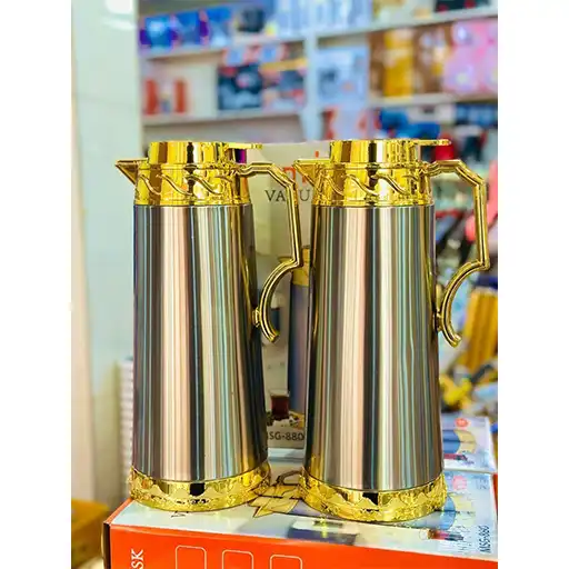 فلاسک-2-لیتری-درب-طلایی-استیل-تک-و-عمده