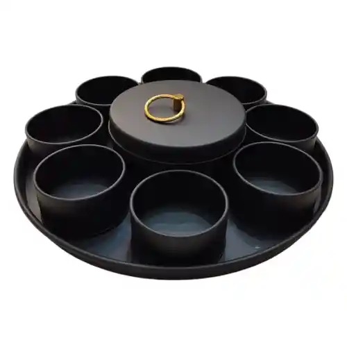 پخش سینی فلزی تنقلات تک و عمده کد B1088