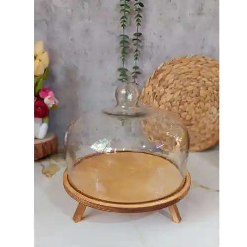 خرید جا کیک شیشه ای تک و عمده کد B1113