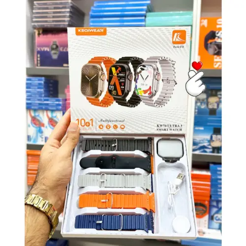 پخش ساعت هوشمند Kw70 ultra 3 تک و عمده کد F1165