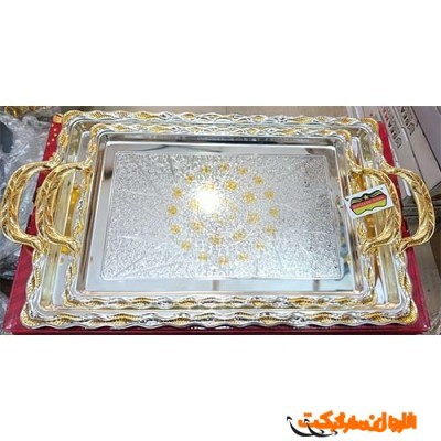 خرید ست سینی پذیرایی دو تیکه  تک و عمده کد G6244