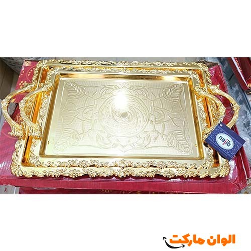 خرید ست سینی پذیرایی دو تیکه  برند نجیب تک و عمده کد G6248