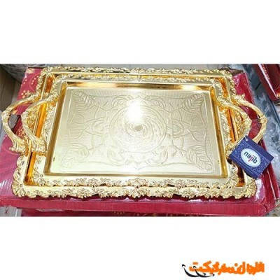 خرید ست سینی پذیرایی دو تیکه  برند نجیب تک و عمده کد G6248