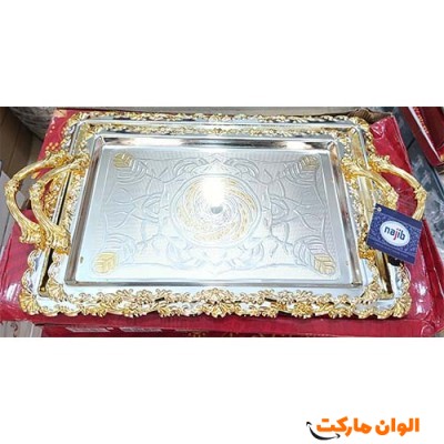 پخش ست سینی پذیرایی دو تیکه برند نجیب  تک و عمده کد G6249