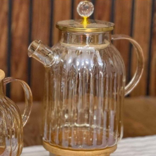 خرید قوری پیرکس 2 لیترشامپاینی قبه الماسی تک و عمده کد Z3045