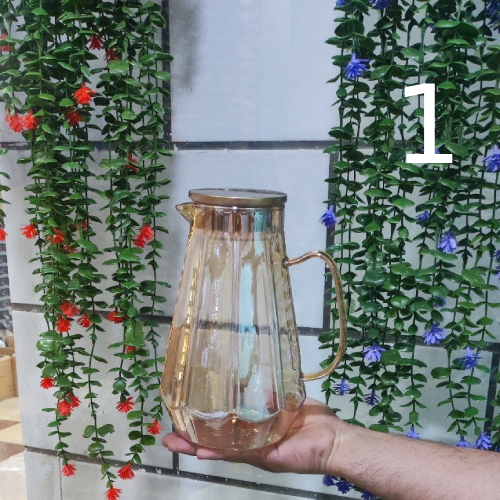 پخش پارچ پیرکس درب استیل ۲ لیتر شامپاینی تک و عمده کد Z3062