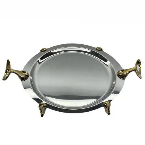 خرید سینی تمام استیل بزرگ برند رزلند تک و عمده کد R347