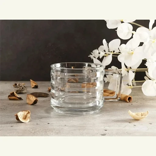 خرید نیم لیوان دوتایی دسته دار تک و عمده کد L1398