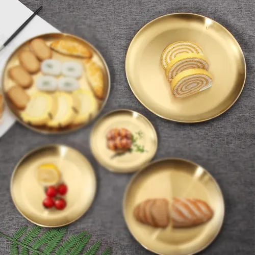 خرید سینی پذیرایی طلایی یونیک سایز34 تک و عمده کد G6328