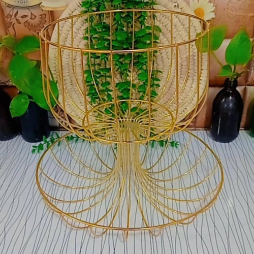 پخش ظرف میوه خوری فلزی طلایی تک و عمده کد Z3086