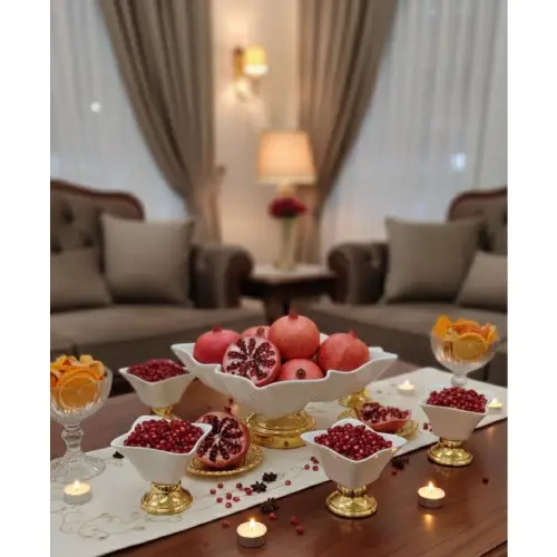 سرویس انارخوری طرح پروانه کد  C55  تک و عمده 