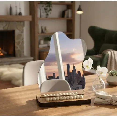 آینه تک با پایه چوبی  کد C59 تک و عمده 