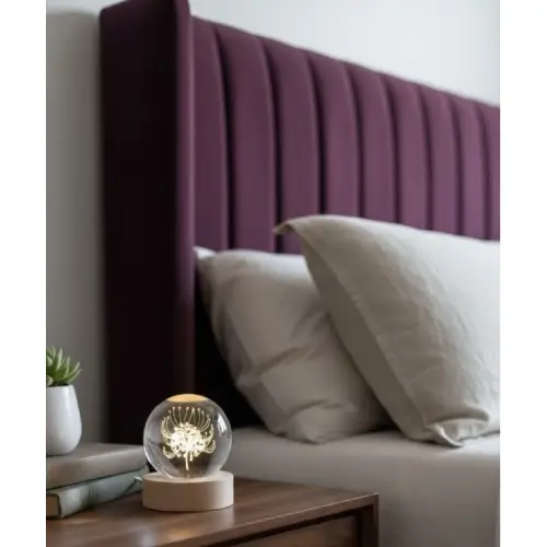 چراغ خواب مدل گوی شیشه ای کد C62  تک و عمده 