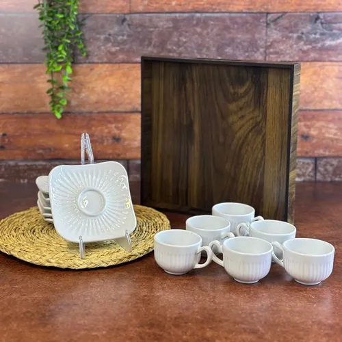 پخش  قهوه خوری لارن  همراه با سینی  چوبی  تک و عمده کد G6461   