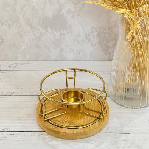 پخش وارمر قوری چوبی گرد  تک و عمده کد Z3206