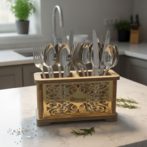 پخش جا قاشق چنگال رومیزی 2 خانه تک و عمده کد Z3214