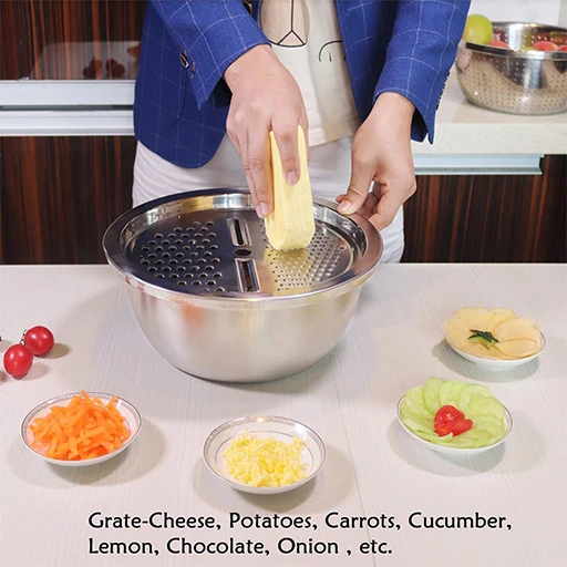 ست-لگن-استیل-6-پارچه-رنده-دار-مدل-vinto-تک-و-عمده