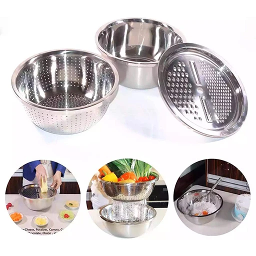 ست-لگن-استیل-6-پارچه-رنده-دار-مدل-vinto-تک-و-عمده