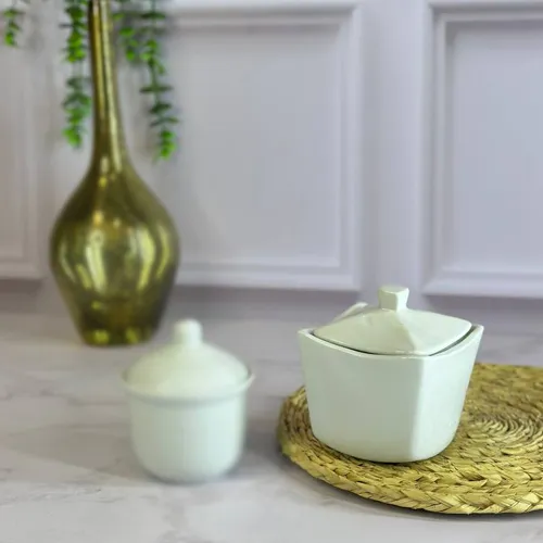 پخش قندان سفید مرجان مدل مربع تک و عمده کد G6477