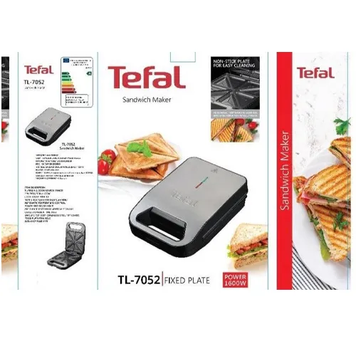 پخش ساندویچ‌ساز چهار خانه تفال مدل TL-7052تک و عمده کد G6529