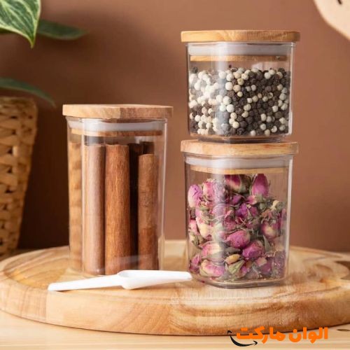 پخش-بانکه-ادویه-اکرولیک-درب-چوبی-هومکت-سایز-بزرگ-کدa208