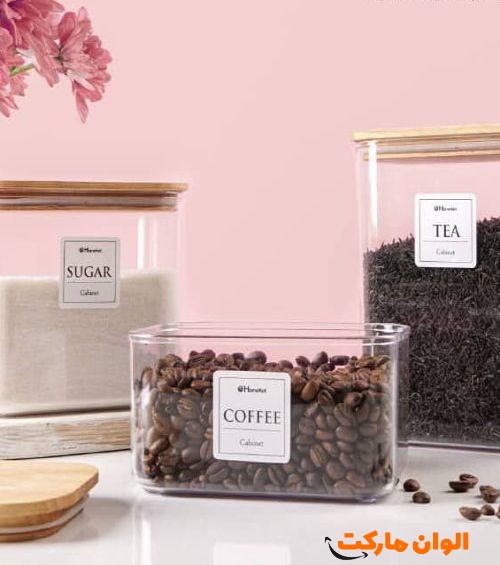 خرید-بانکه-حبوبات-درب-چوبی-هومکت-سایز-کوچک-کدa221