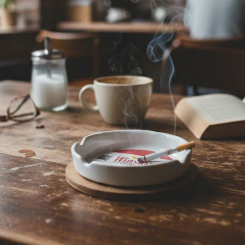 خرید زیرسیگاری سرامیکی چوبی تک و عمده کد Z3311