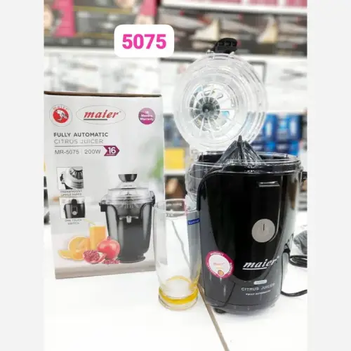 خرید آبمیوه گیری مایر مدل MR-5075 ظرفیت ۱.۲ لیتر کد E1807 تک و عمده