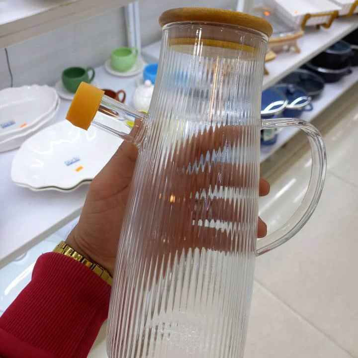 پخش روغن ریز پیرکس یک لیتری درب بامبو تک و عمده کد Z3450