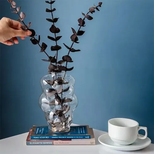 خرید گلدان شیشه ای برند مایا  تک و عمده کدG6683