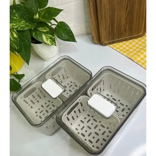 خرید باکس یخچالی 2سبد دنزی  تک و عمده کدG6699