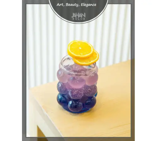 پخش لیوان شیشه‌ای حباب‌دار کد C91 تک و عمده 