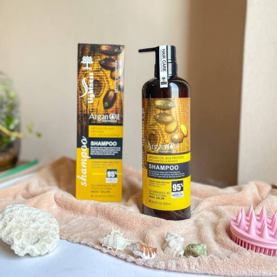 خرید شامپو  آرگان بدون سولفات لایتنس تک و عمده کد Z3597